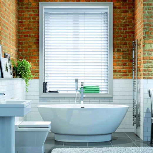 Алюминиевые жалюзи в туалете