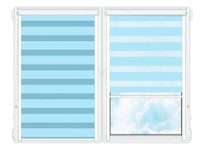 Рулонные кассетные шторы День Ночь Делия-113 цена. Купить в «Мастерская Жалюзи»