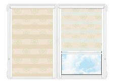 Рулонные кассетные шторы День Ночь Камино-386 цена. Купить в «Мастерская Жалюзи»