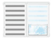 Рулонные кассетные шторы День Ночь Лигурия-2201 цена. Купить в «Мастерская Жалюзи»