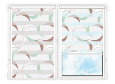 Рулонные кассетные шторы День Ночь Ченто-512 цена. Купить в «Мастерская Жалюзи»