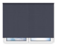 Стандартные рулонные шторы Карина-блэкаут-темно-синий цена. Купить в «Мастерская Жалюзи»