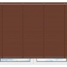 Алюминиевые горизонтальные жалюзи коричневые №17