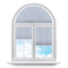 Плиссе арочные (шторы, жалюзи) того шипс