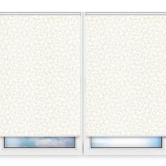 Рулонные шторы Мини Лэйси-блэкаут-белый