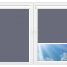 Рулонные шторы UNI Металлик-графит